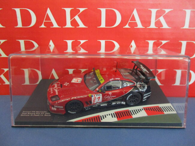 Die cast 1/43 Modellino Auto Ferrari 550 Maranello N21 FIA GT 2009 O. Panis - immagine 4