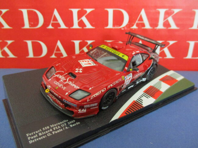 Die cast 1/43 Modellino Auto Ferrari 550 Maranello N21 FIA GT 2009 O. Panis - immagine 2