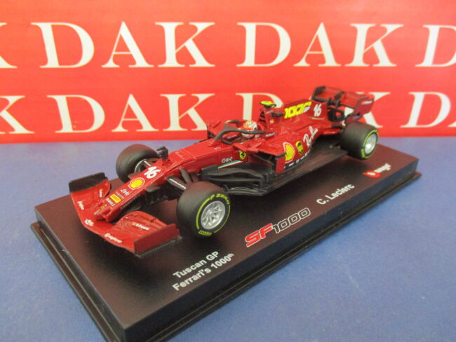 Die cast 1/43 Modellino Auto F1 Ferrari SF1000 Tuscan GP 1000th 2020 C. Leclerc - immagine 2