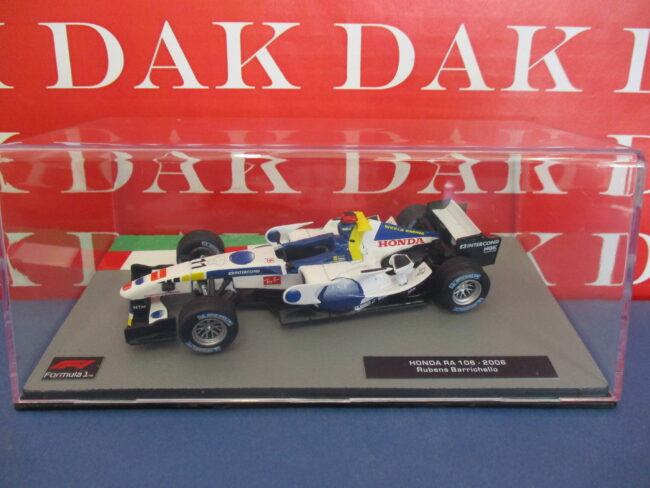 Die cast 1/43 Modellino Auto F1 Honda RA 106 2006 R. Barrichello - immagine 4