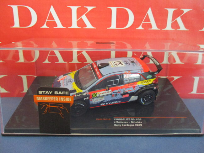 Die cast 1/43 Modellino Auto Hyundai i20 R5 Rally Sardegna 2020 J. Huttunen - immagine 4