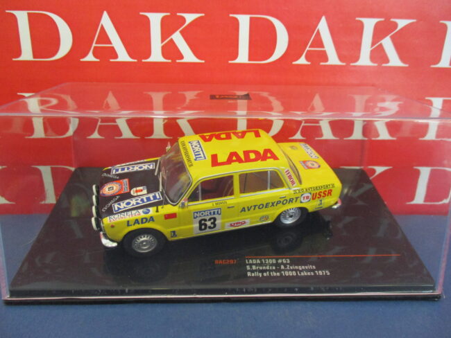 Die cast 1/43 Modellino Auto Lada 1300 Rally 1000 Lakes 1975 S. Brundza by Ixo - immagine 4