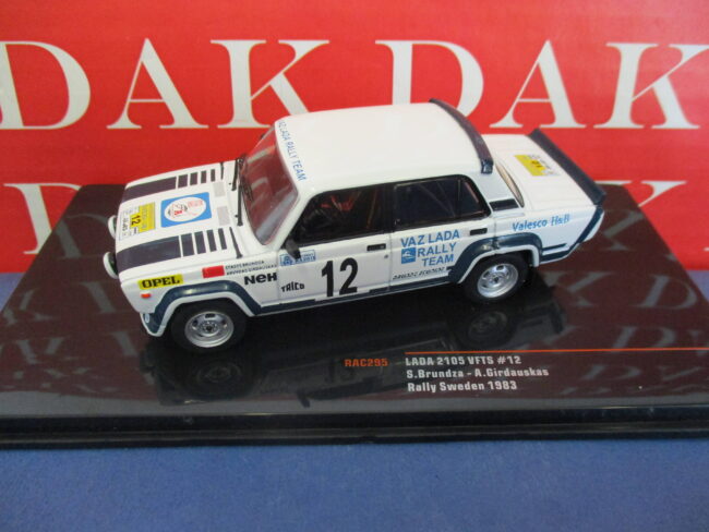 Die cast 1/43 Modellino Auto Lada 2105 VFTS Rally Sweden 1983 S. Brundza