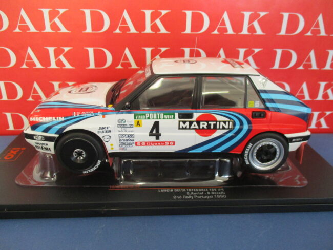 Die cast 1/18 Modellino Auto Lancia Delta Int. 16V Rally Portogallo 1990 Auriol