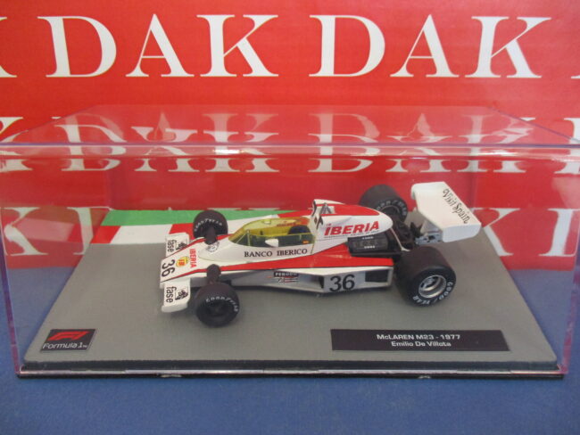 Die cast 1/43 Modellino Auto F1 Mclaren M23 1977 E. De Villota - immagine 4