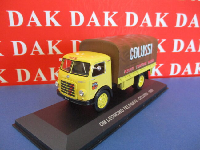 Die cast 1/43 Modellino Camion OM Leoncino Telonato Colussi 1959