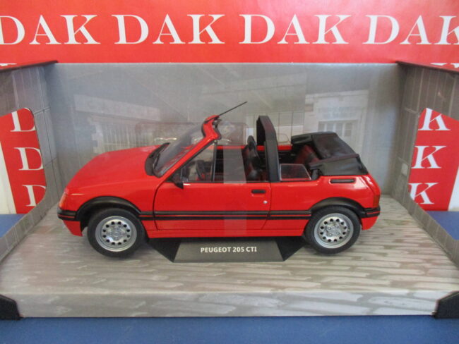 Die cast 1/18 Modellino Auto Peugeot 205 Cabriolet CTI MKI 1989 by Solido