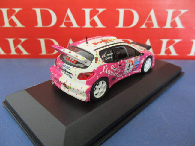 Die cast 1/43 Modellino Auto Peugeot 206 Rally de Madeira 2003 F. Delecour - immagine 3