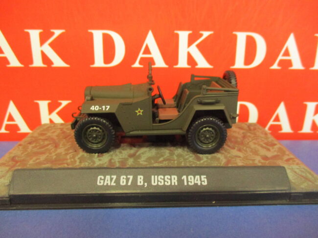 Die cast 1/43 Modellino Auto Gaz 67 B USSR 1945 by Atlas