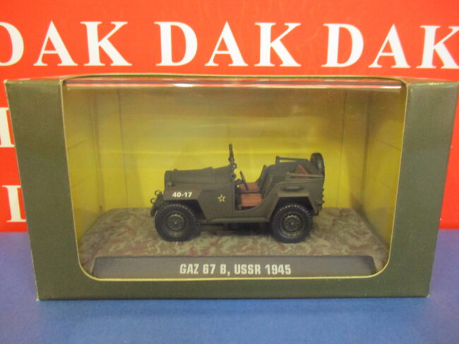 Die cast 1/43 Modellino Auto Gaz 67 B USSR 1945 by Atlas - immagine 5