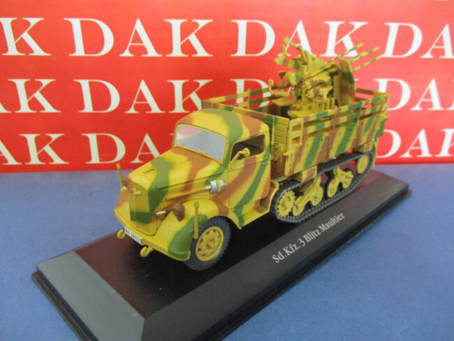 Die cast 1/43 Modellino Semicingolato Sd.Kfz. 3a Blitz Maultier Flakvierling 38 - immagine 2