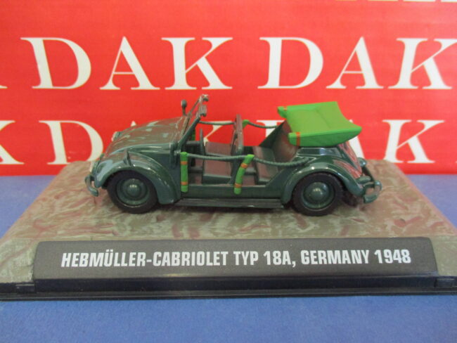 Die cast 1/43 Modellino Auto Volkswagen Hebmuller Typ 18A Germany 1948 HB