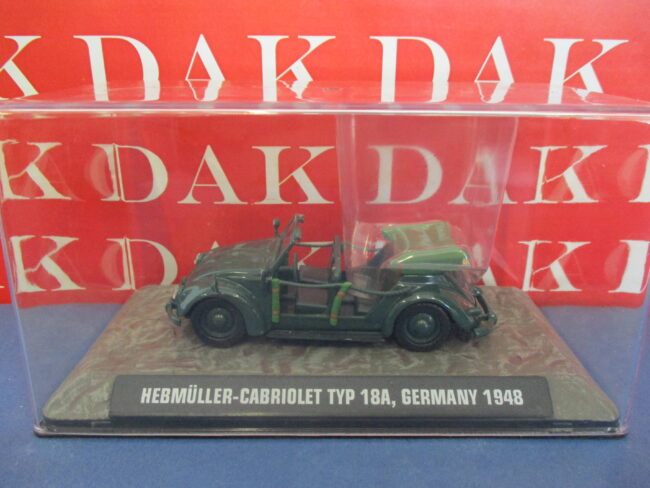 Die cast 1/43 Modellino Auto Volkswagen Hebmuller Typ 18A Germany 1948 HB - immagine 4