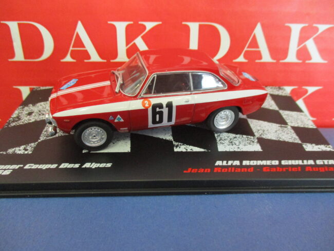 Die cast 1/43 Modellino Auto Alfa Romeo Giulia GTA Coupe des Alpes 1966 Rolland