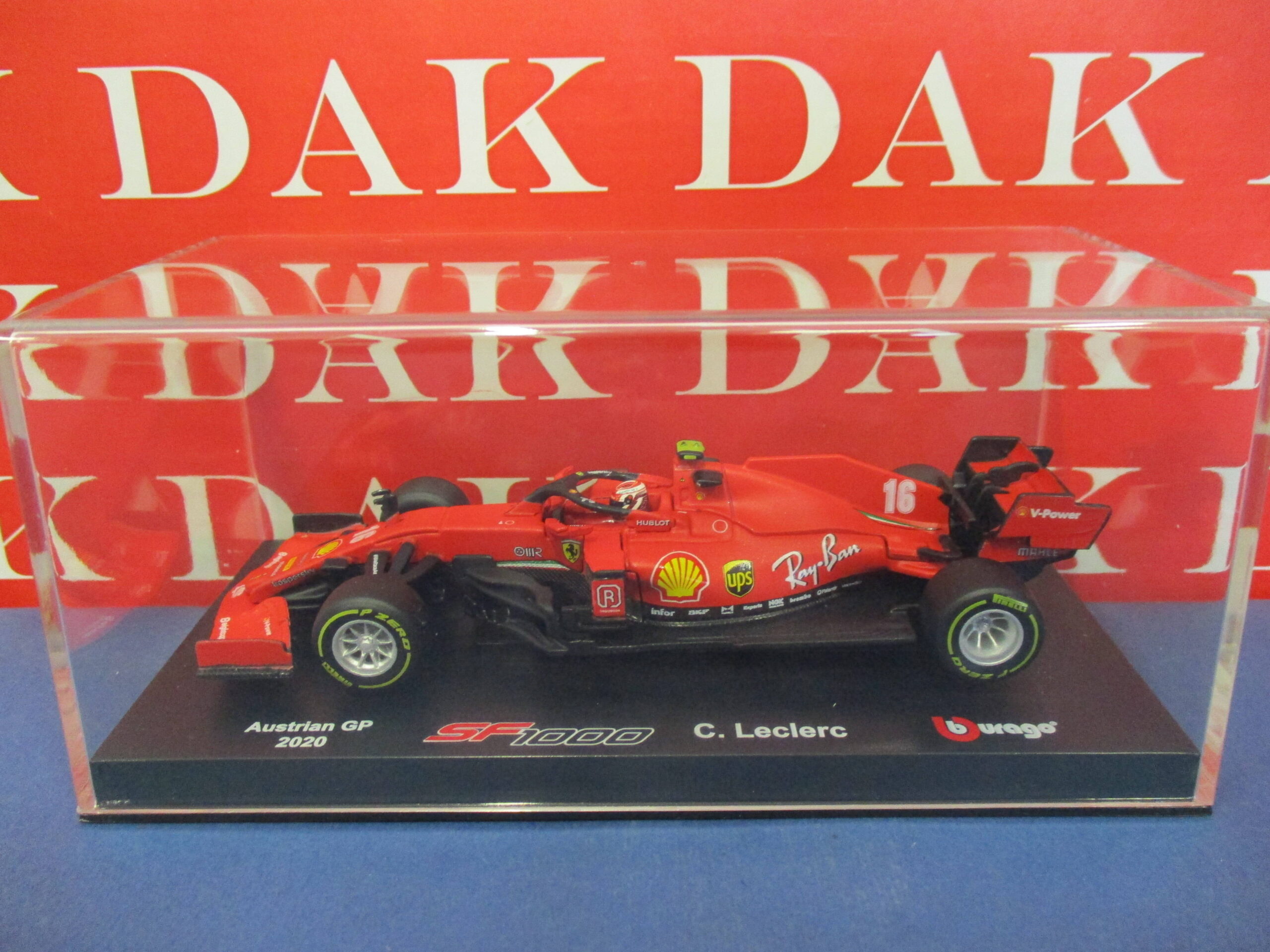 Die cast 1/18 modellino Auto F1 Ferrari SF1000 Austrian GP 2020 C. LeClerc  - Dak Mantova sas