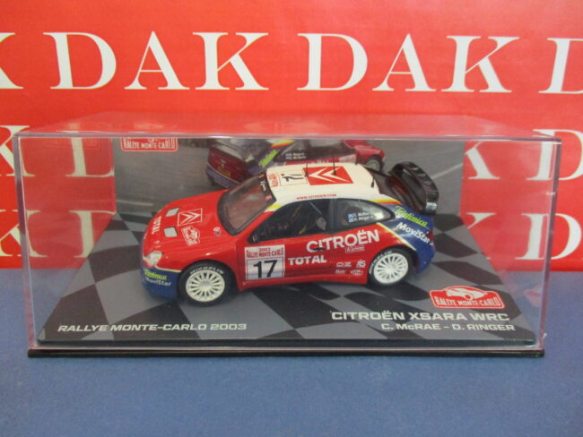 Die cast 1/43 Modellino Auto Citroen Xsara WRC Rally Monte Carlo 2003 C.McRae RM - immagine 4