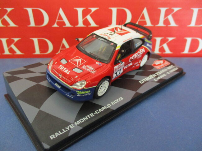 Die cast 1/43 Modellino Auto Citroen Xsara WRC Rally Monte Carlo 2003 C.McRae RM - immagine 2