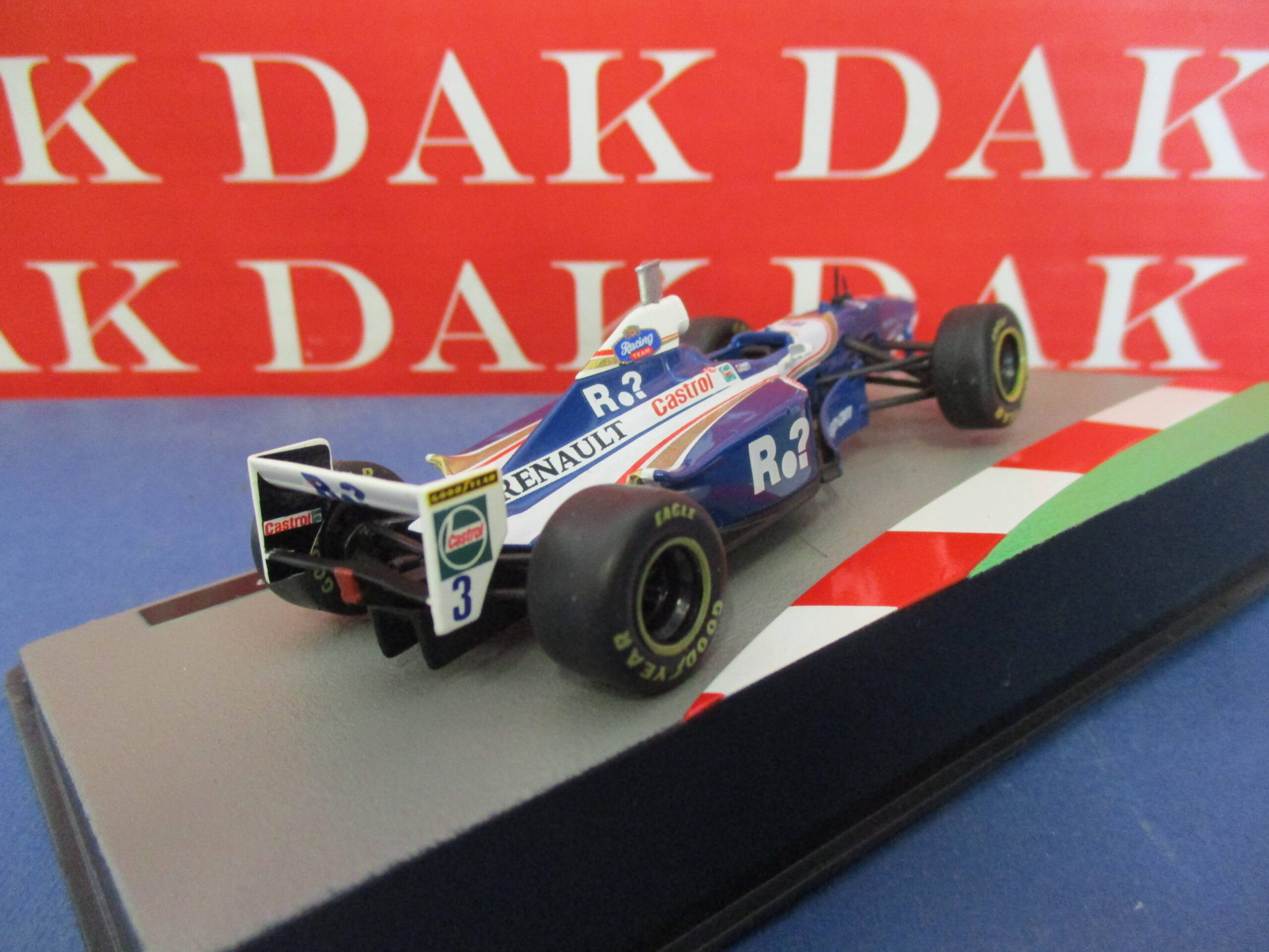 Die cast 1/43 Modellino Auto F1 Williams FW19 1997 J. Villeneuve - Dak  Mantova sas