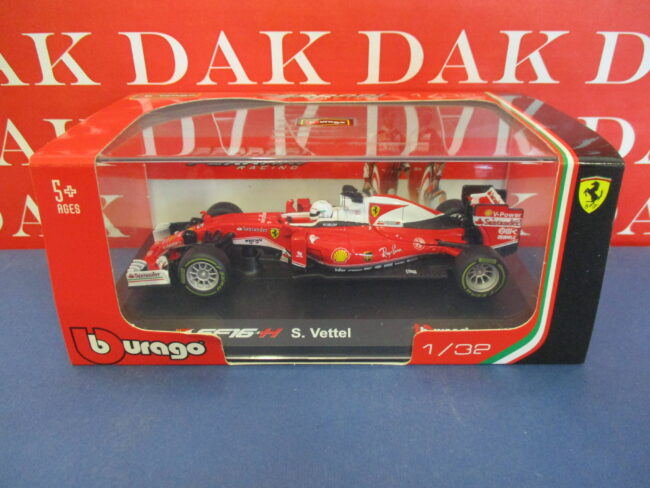 Die cast 1/32 Modellino Auto F1 Ferrari SF16-H 2016 S. Vettel by Burago - immagine 5