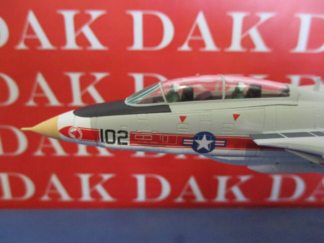 Die cast 1/100 Modellino Aereo Aircraft Grumman F-14A Tomcat US Navy Wolfpack - immagine 3