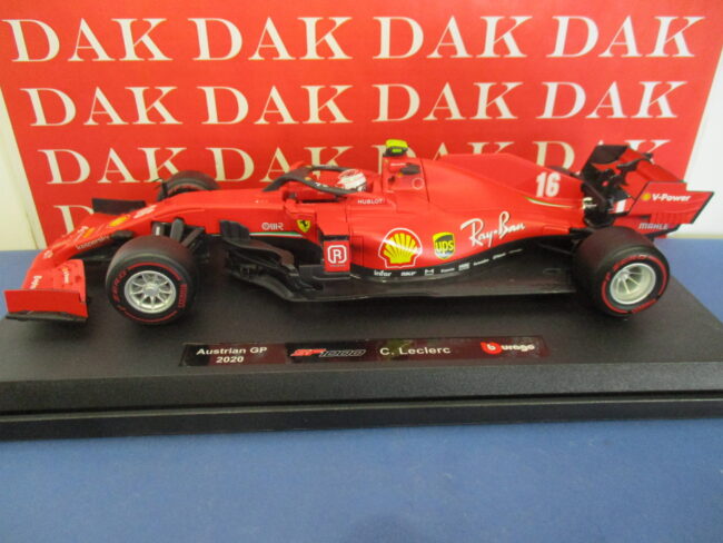 Die cast 1/18 modellino Auto F1 Ferrari SF1000 Austrian GP 2020 C. LeClerc - immagine 3