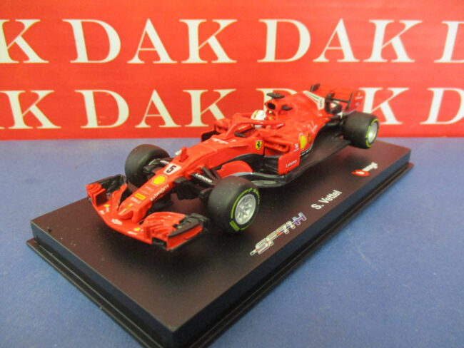 Die cast 1/43 Modellino Auto F1 Ferrari SF71H 2018 S. Vettel by Burago - immagine 2