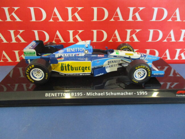 Die cast 1/24 Modellino Auto F1 Benetton B195 1995 M. Schumacher