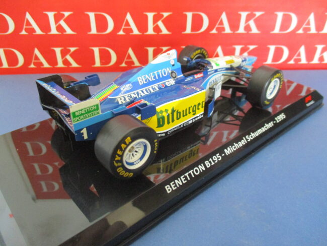 Die cast 1/24 Modellino Auto F1 Benetton B195 1995 M. Schumacher - immagine 3