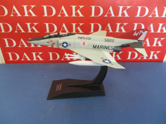 Die cast 1/100 Modellino Aereo Aircraft Douglas F-4J Phantom II Red Devils 1972