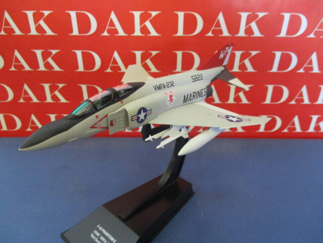 Die cast 1/100 Modellino Aereo Aircraft Douglas F-4J Phantom II Red Devils 1972 - immagine 2