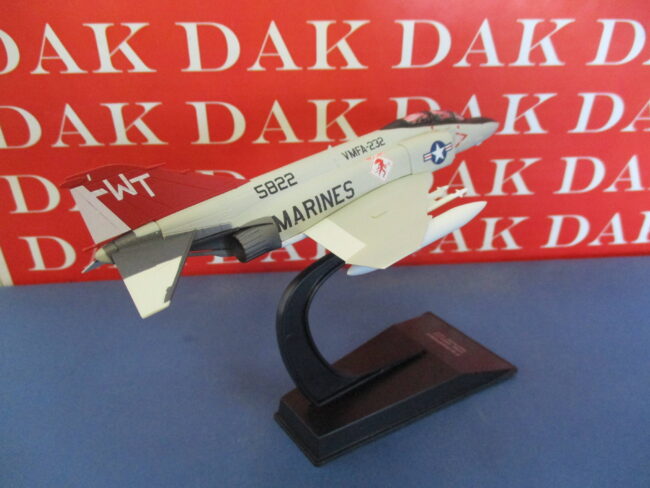 Die cast 1/100 Modellino Aereo Aircraft Douglas F-4J Phantom II Red Devils 1972 - immagine 3