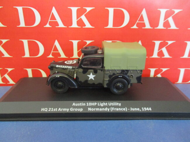 Die cast 1/43 Modellino Auto Austin 10HP Light Utility Normandy 1944 France