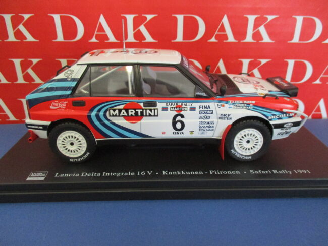 Die cast 1/24 Modellino Auto Lancia Delta Int. 16V Rally Safari 1991 Kankkunen