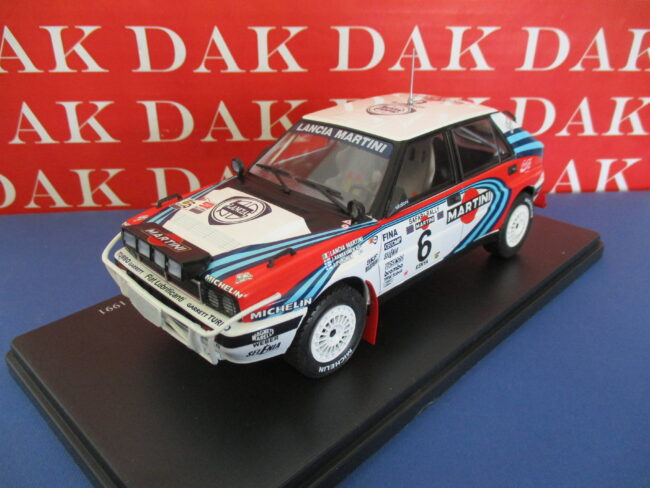 Die cast 1/24 Modellino Auto Lancia Delta Int. 16V Rally Safari 1991 Kankkunen - immagine 2