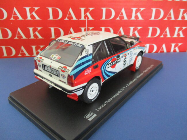 Die cast 1/24 Modellino Auto Lancia Delta Int. 16V Rally Safari 1991 Kankkunen - immagine 3