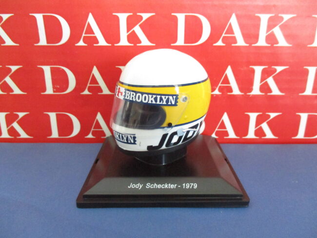 1/5 Modellino Casco Helmet Ferrari Jody Scheckter 1979