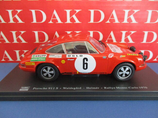 Die cast 1/24 Modellino Auto Porsche 911 S Rally Monte Carlo 1970 B. Waldegard