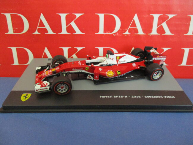 Die cast 1/43 Modellino Auto F1 Ferrari SF16-H 2016 S. Vettel