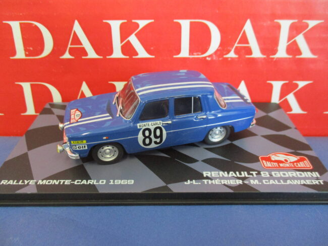 Die cast 1/43 Modellino Auto Renault 8 Gordini Rally Monte Carlo 1969 Therier