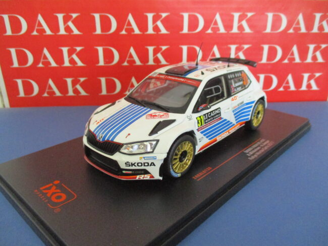 Die cast 1/24 Modellino Auto Skoda Fabia R5 Rally Monte Carlo 2017 A. Mikkelsen - immagine 2