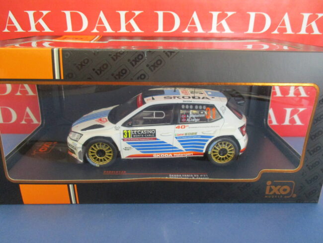 Die cast 1/24 Modellino Auto Skoda Fabia R5 Rally Monte Carlo 2017 A. Mikkelsen - immagine 4