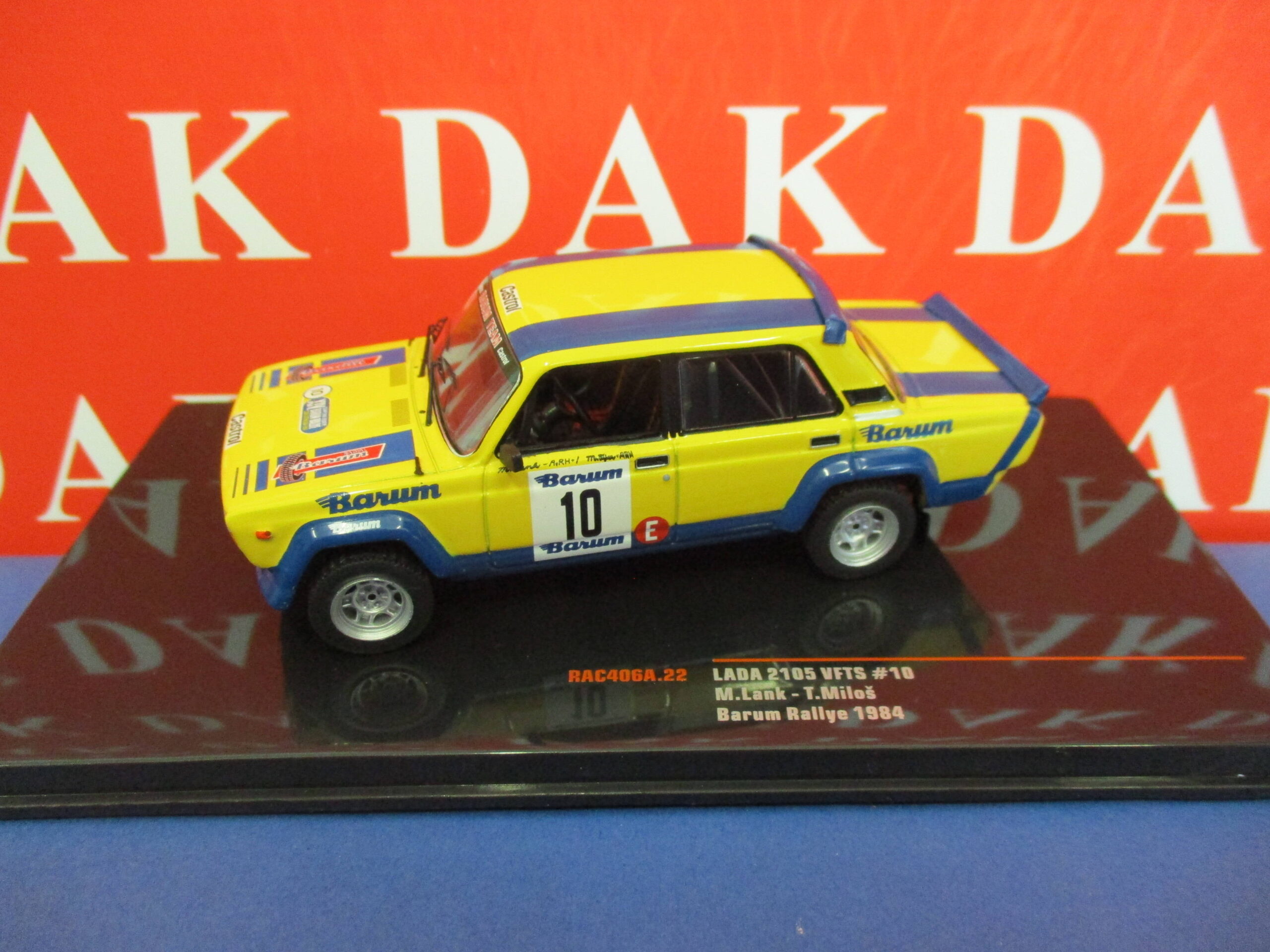 Die cast 1/43 Modellino Auto Lada 2105 VFTS Rally Barum 1984 M. Lank by Ixo