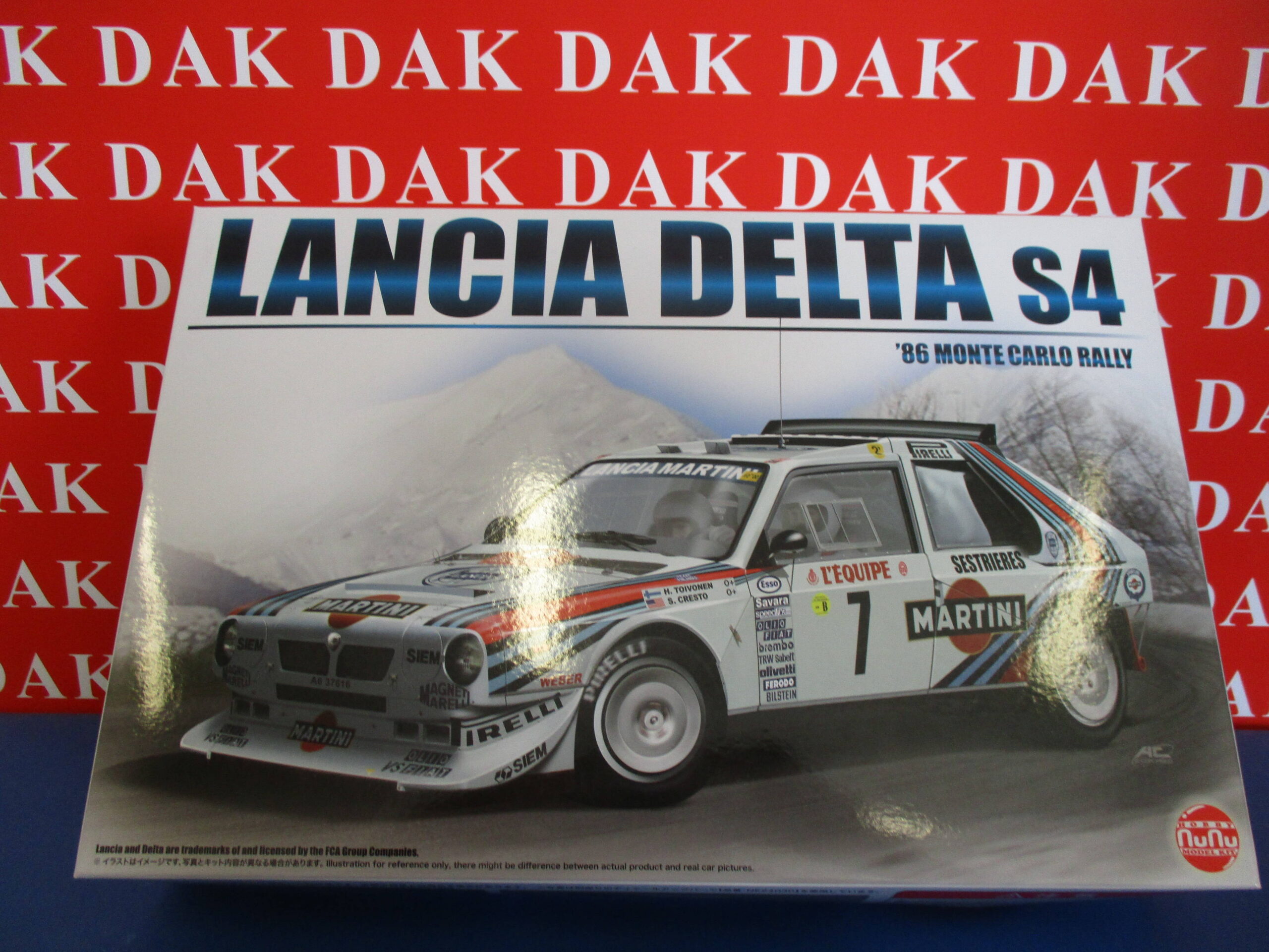 1/24 Kit di Montaggio Modellino Auto Lancia Delta S4 Rally Sanremo 1986  Nunu - Dak Mantova sas