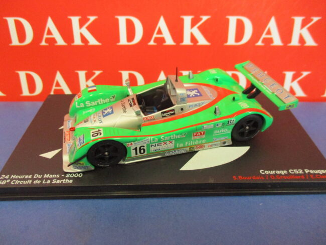 Die cast 1/43 Modellino Auto Courage C52 Peugeot 24H Le Mans 2000