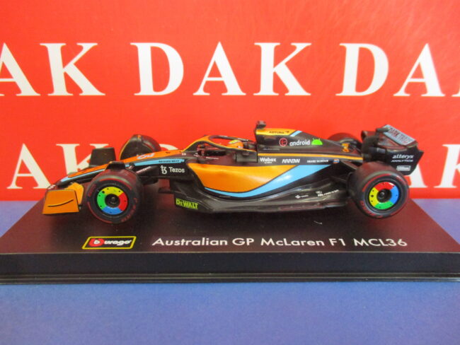 Die cast 1/43 Modellino Auto F1 McLaren MCL36 Australian GP 2022 D. Ricciardo