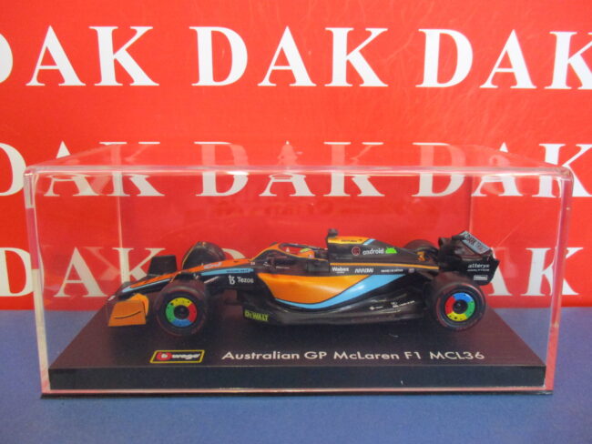 Die cast 1/43 Modellino Auto F1 McLaren MCL36 Australian GP 2022 D. Ricciardo - immagine 4