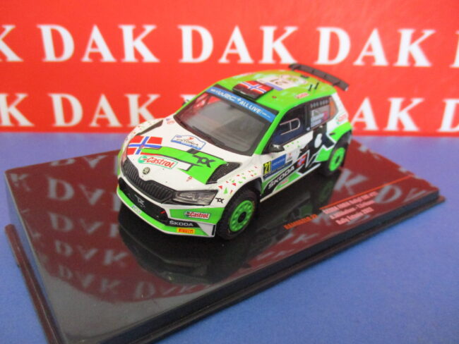 Die cast 1/43 Modellino Auto Skoda Fabia Rally2 Evo Rally Estonia 2022 Mikkelsen - immagine 2