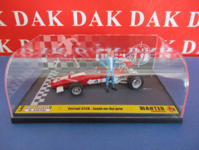 Die cast 1/43 Modellino Auto F1 Ferrari 312B Lupin on the Grid by Brumm Limited - immagine 4