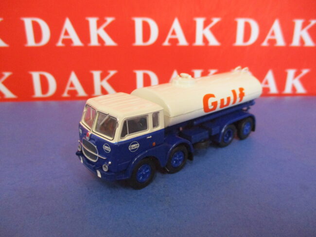 1/87 Modellino Camion Truck Fiat 690 Millepiedi Cisterna Gulf by Brekina - immagine 5