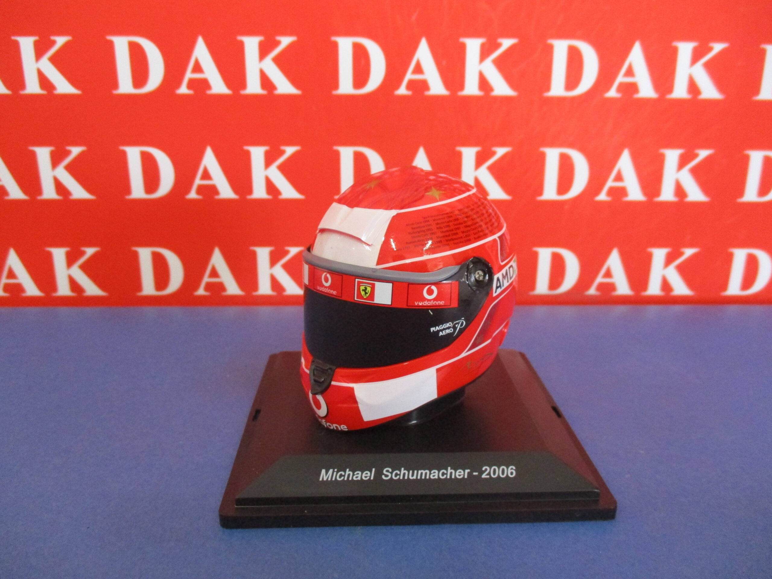 1/5 Modellino Casco Helmet Ferrari M. Schumacher 2006